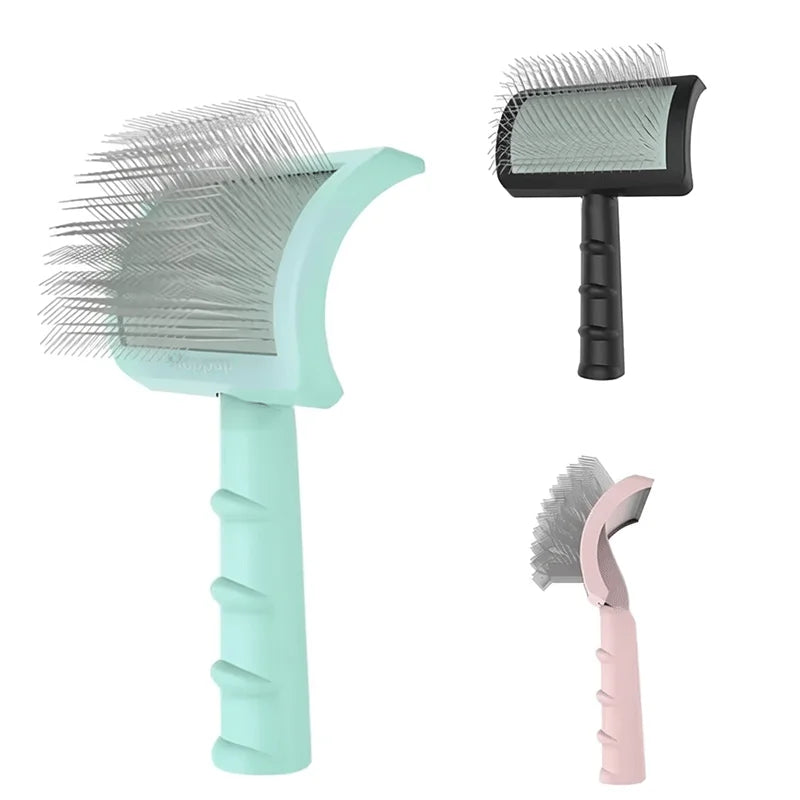 Dog Grooming Comb Shedding Hair Remove Needle Brush Slicker Massage