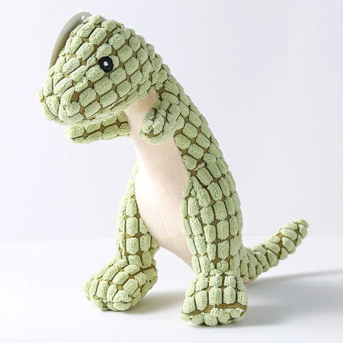 Pets Dog Chew Stuffed Funny Dinosaur Shape Cats Corn Wool Vocal Apply