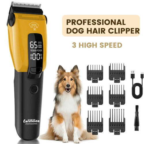 Pet Clipper Professional Dog Hair Trimmer Cat Grooming Shaver Type-C