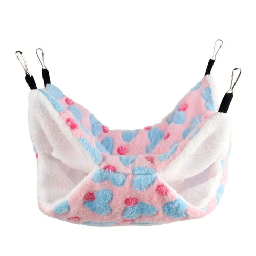 Hamster Hammock Small Pet Hanging Bed Double Warm Thickened Honeybug
