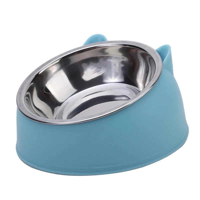 1/2/5pcs Cat Bowl Creative Inclined Kitten Puppy Food Feeding Bowls