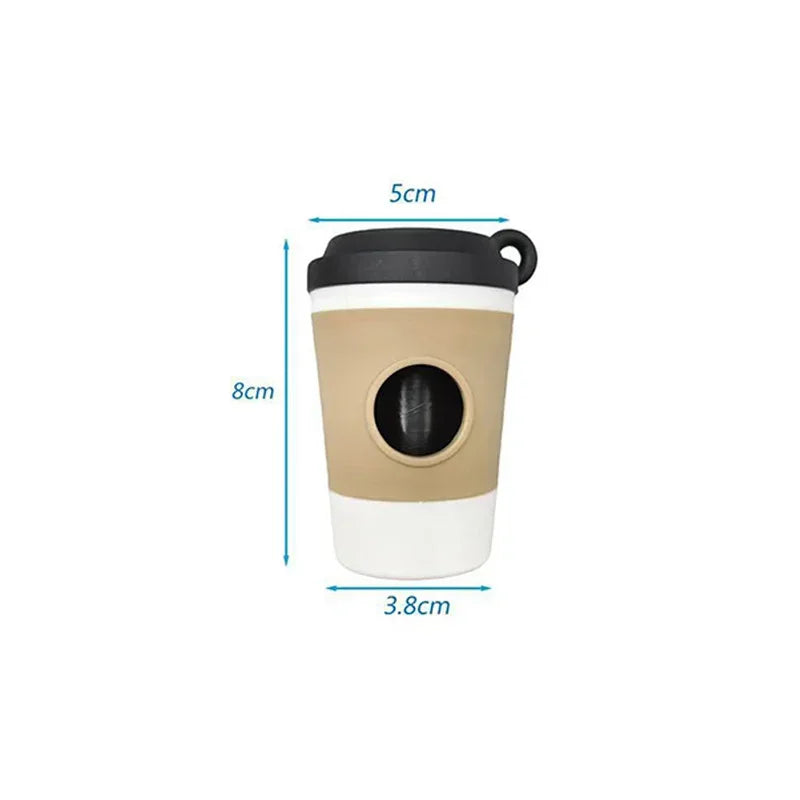 Portable Pet Poop Trash Can Dispenser Creative Coffee Cup Dog Garbage