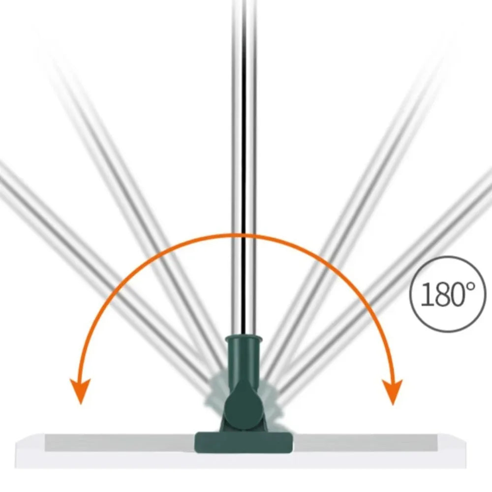 Silicone Scraper Broom with Squeegee for Floor, Glass & Bathroom