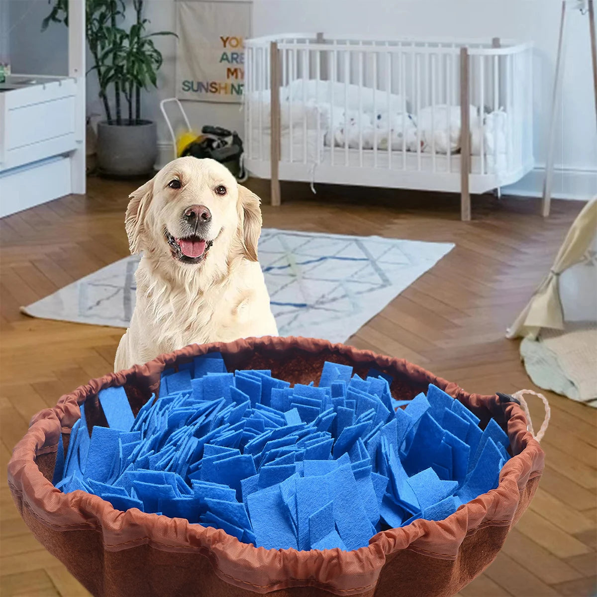 Washable Felt Pet Sniffing Pad Foldable Dog Slow Feeding Mat Toy Dog