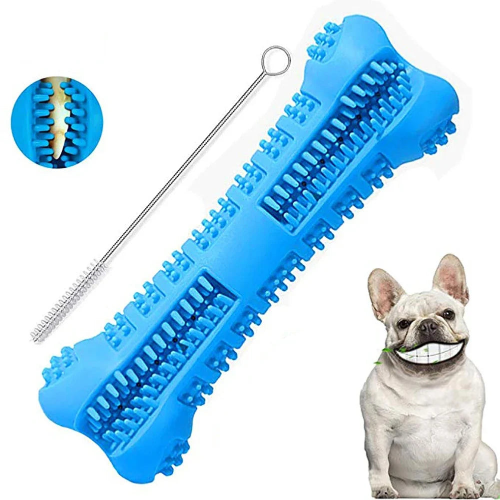 Soft Rubber Dog Toothbrushes Puppy Chew Toys Dog Brush Stick 360