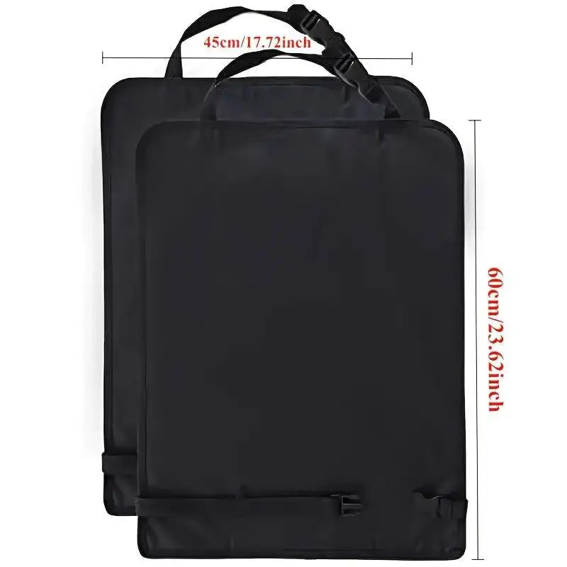 Universal Car Seat Kick Mat Protector 2PCS Waterproof Backseat Cover