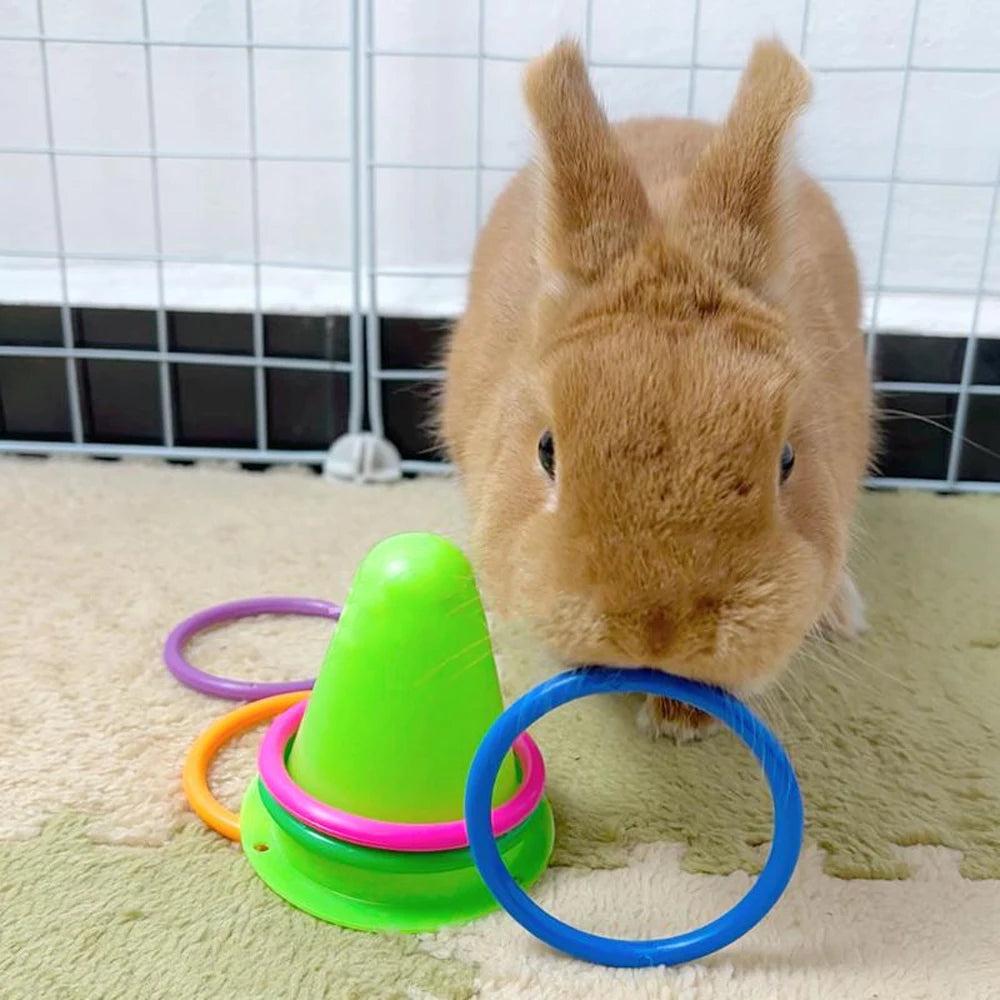 1 PC Random Ice Cream Cone Shaped Pet Rabbit Ferrule Toy To Relieve