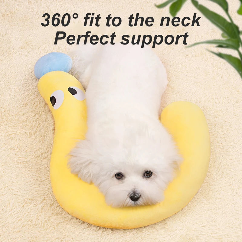 Winter Pet Little Pillow U-Shaped Neck Protector Deep Sleep for Puppy