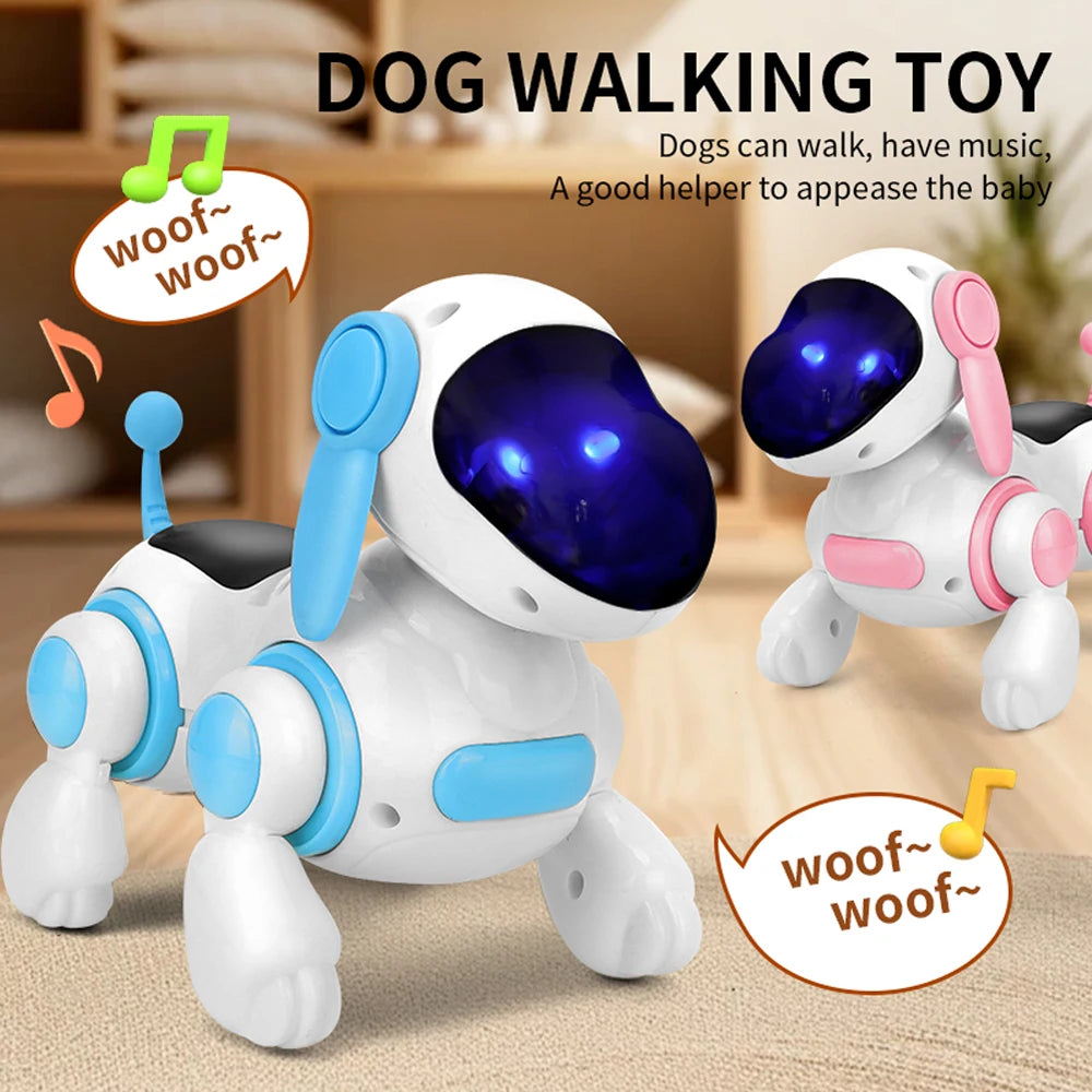 Smart Interactive Robotic Dog,Simulated Walking, Light, Sound, Music,