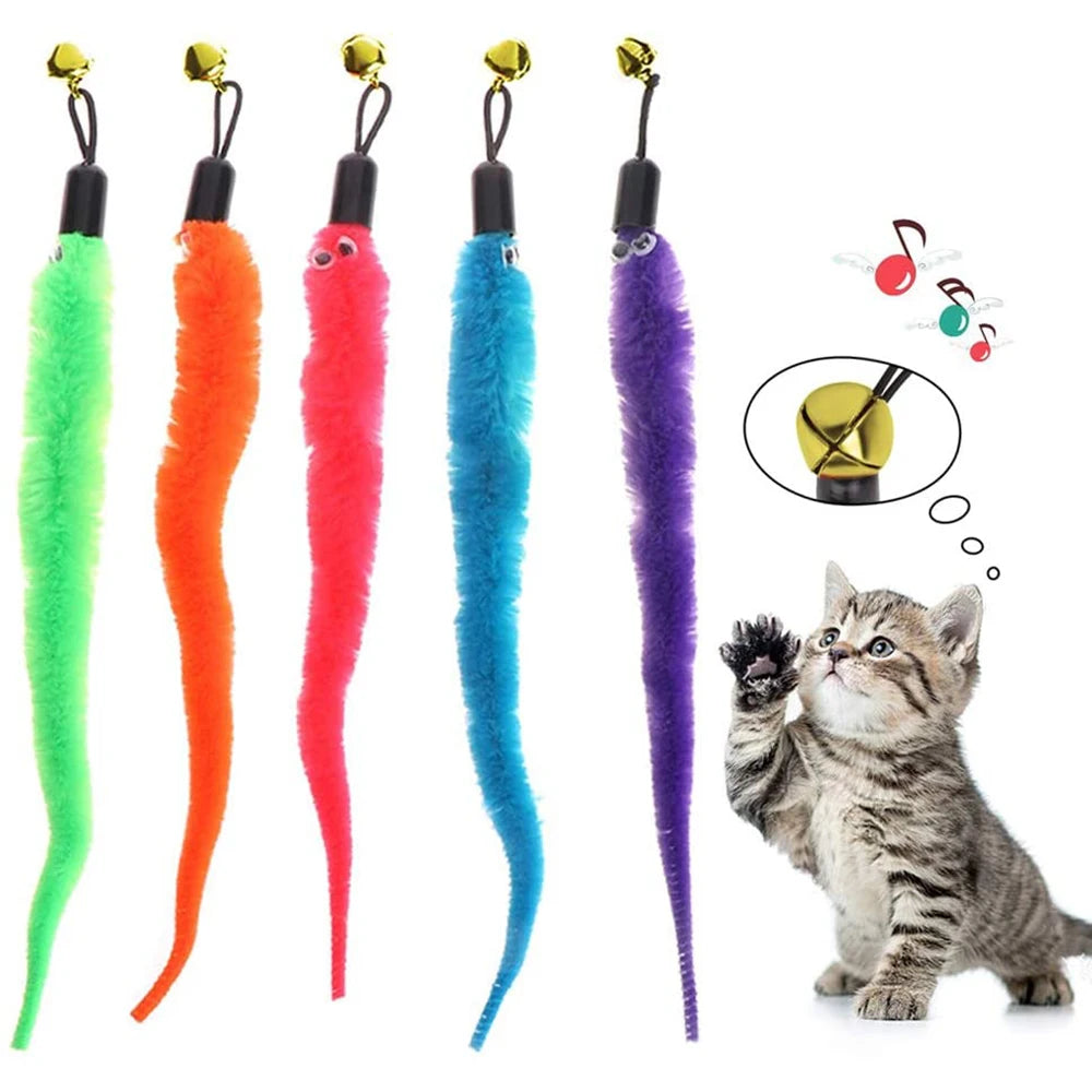 Replace Plush Cat Toy Accessories Worms Replacement Head Funny Cat