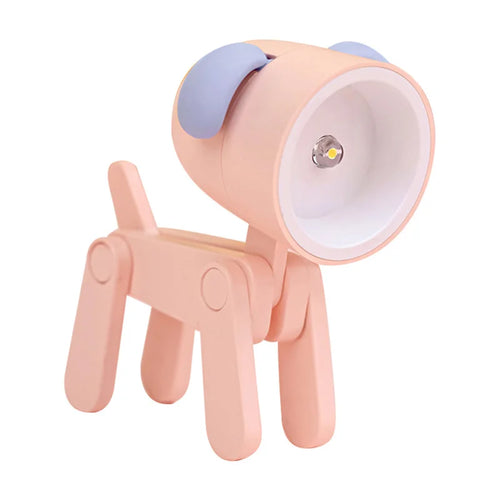 Mini Led Night Lights Folding Desk Lamp Cartoon Cute Pet Dog Deer