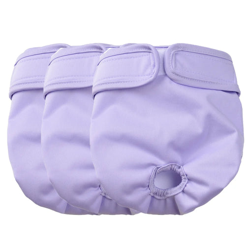 3Pcs Washable Female Dog Diapers Elastic Breathable Pet Nappies