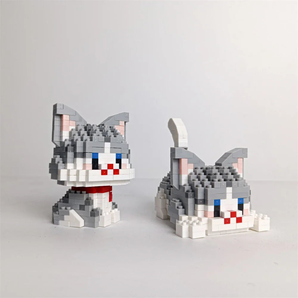 Micro Mini Super Cute Micro Cat Building Kit Tiny Pet Series Doll