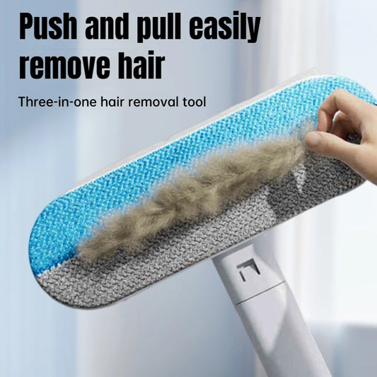 Long Handle Pet Hair Remover Brush Static Cat Hair Cleaner for Carpets