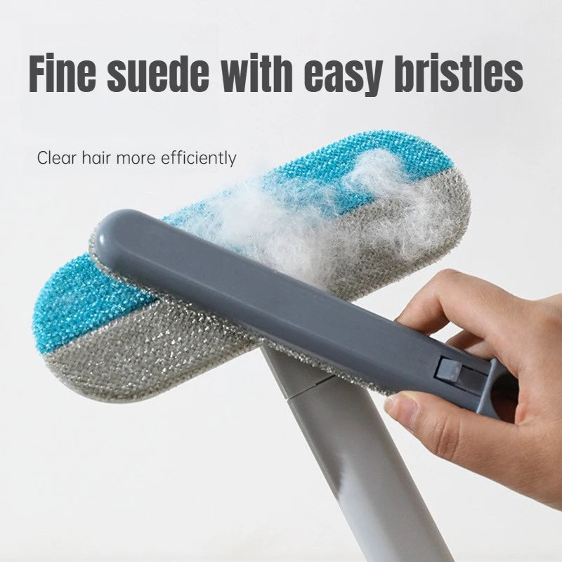 Long Handle Pet Hair Remover Brush Static Cat Hair Cleaner for Carpets