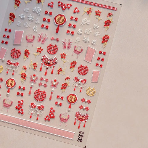 1 piece 5D color crystal star nail stickers high quality love shiny