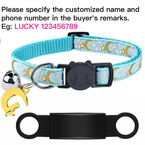 Customized Cute Glow Cat Collar Free Engraved Puppy Kitten Anti-lost