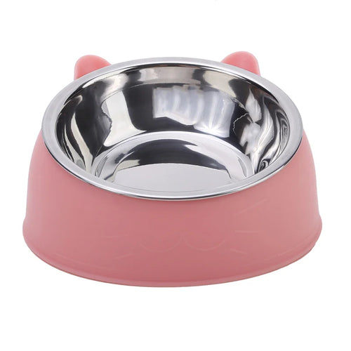1/2/5pcs Cat Bowl Creative Inclined Kitten Puppy Food Feeding Bowls