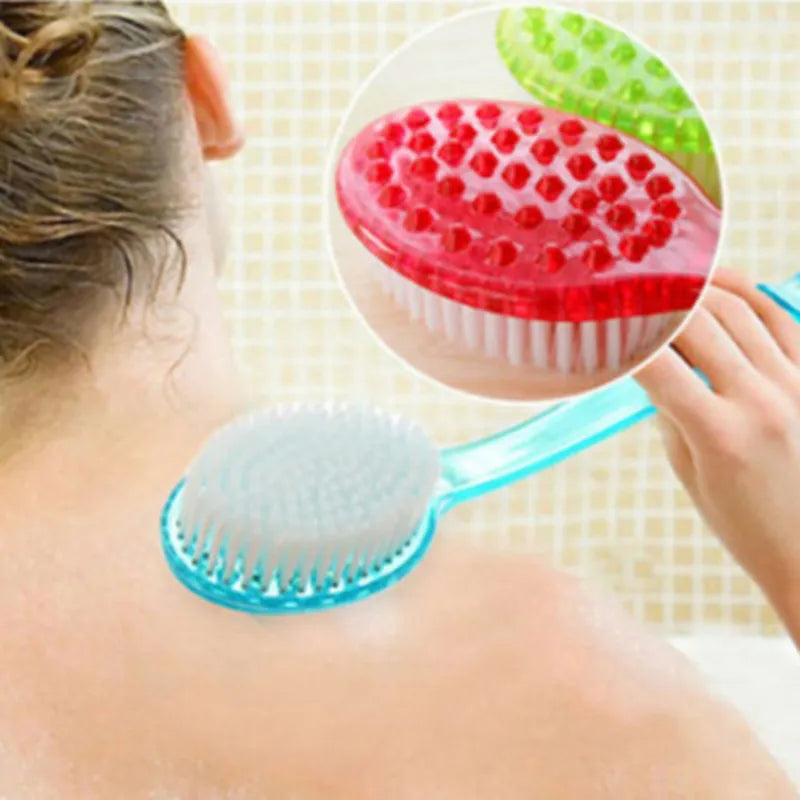 1Pc Long Handle Bath Brush Soft Hair Bath Brush Back Ball Brush