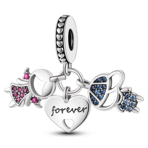 Silver Plated Travel Sunflower Lucky Charms Fit Original Pandora
