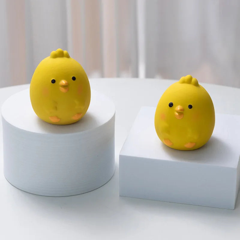 Pet Squeaky Toys Cute Chicken Dog Chewing Rubber Toy Cleaning Tooth