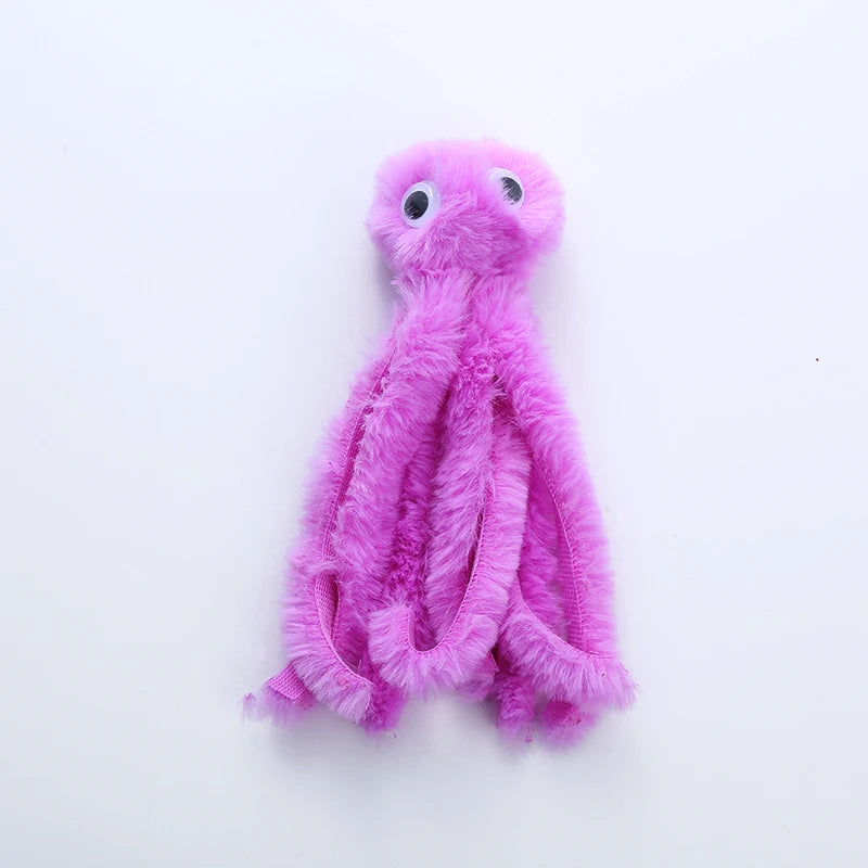 Cat toy Cute octopus plush toy bite resistant teeth interactive play