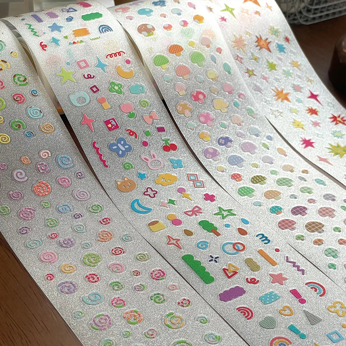 PET Sticker Tapes Basic Material for Scrapbooking Vortex Mushroom