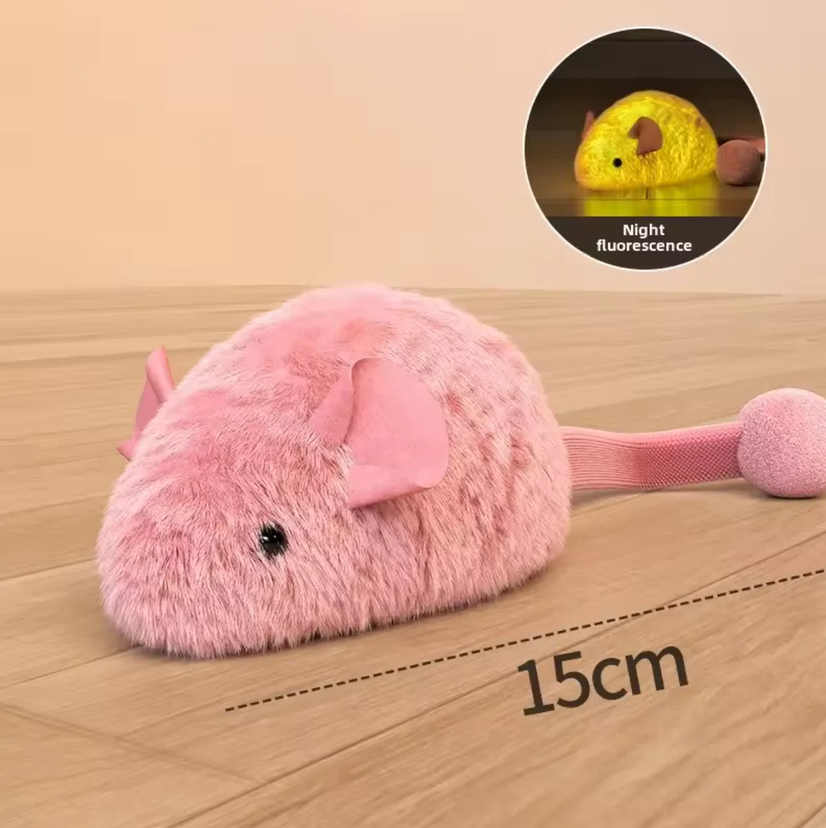 Interactive Plush Mouse Cat Toys Simulation Mice Kitten Self-Playing