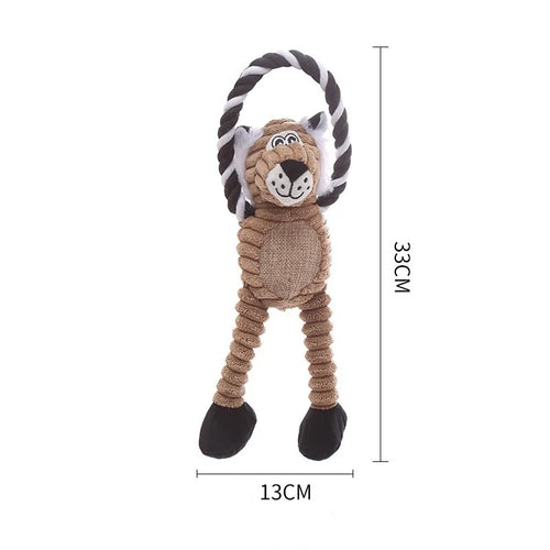 New Interactive Dogs Plush Toy Indoor Chewy Resistant Fleece Squeak
