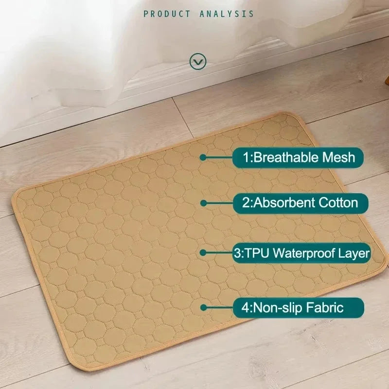 Dog Pee Pad Reusable Washable Dog Urine Mat Car Seat Floor Sofa
