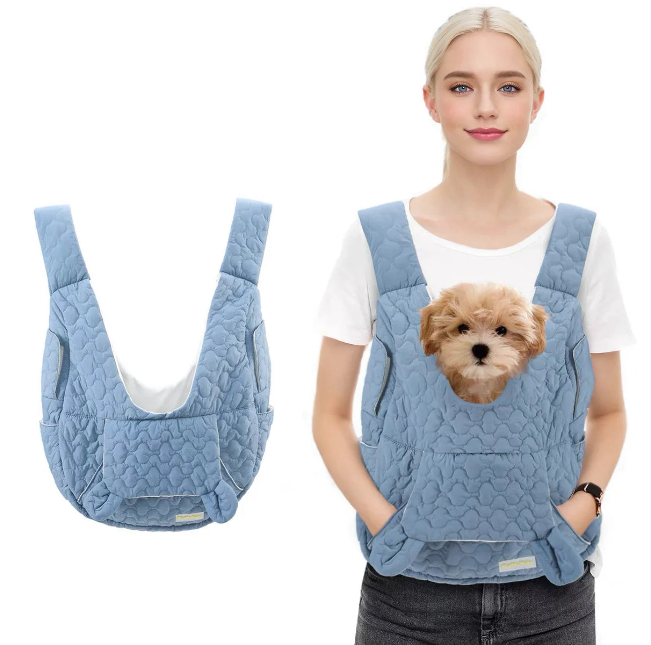 Pet Carrier Bag Extra Large Capacity Chest Backpack Dog and Cat