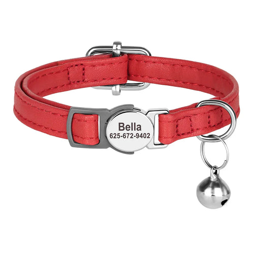 Cat Collar Free Personalized Kitten Collars Engraved Pet Puppy Name