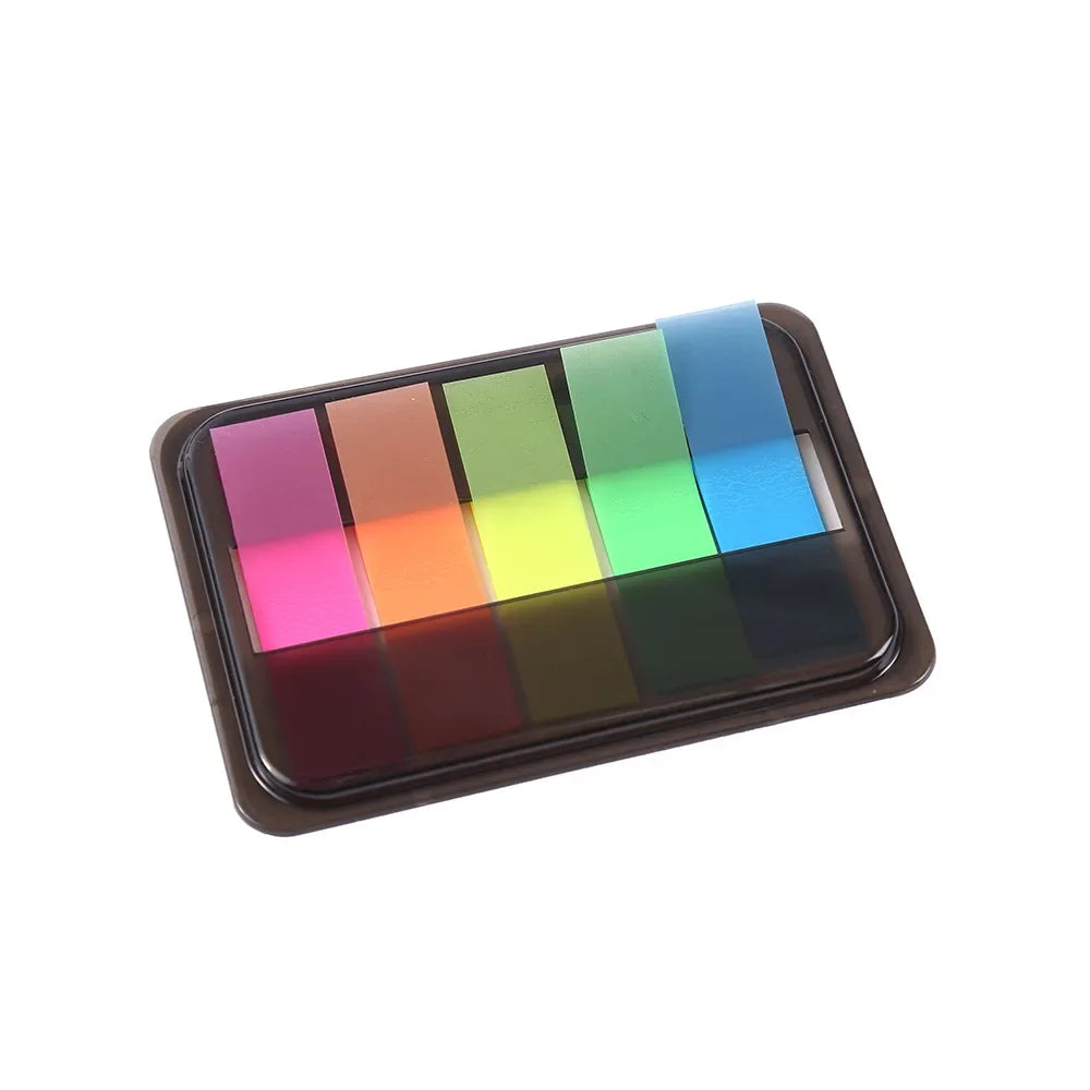 Translucent Note Color Fluorescent Pet Index Sticker Morandi Color Ins