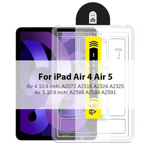 Easy Install Tempered Glass for iPad Pro 13 11 M4 M3 M2 for iPad Air