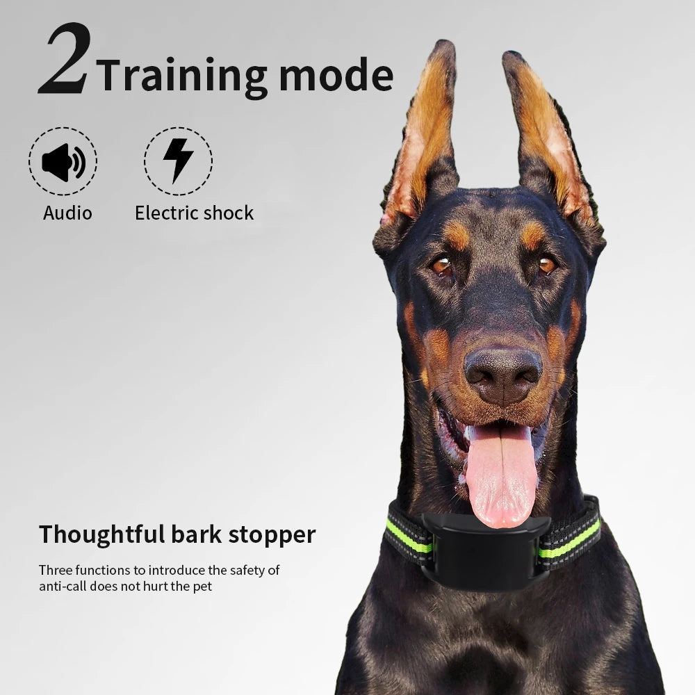 Electric Dog Training Collar Anti Bark Device Pet Dog Adjustable