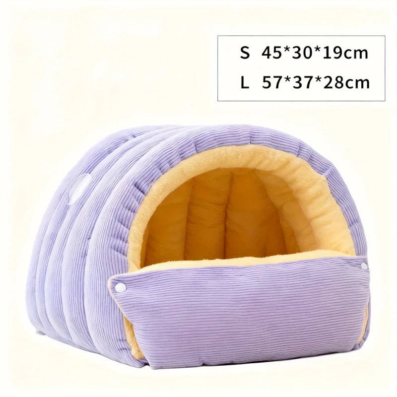 Winter Warm Cat Bed Warm Pet House Pet Sleeping Nest Thickening Warmth