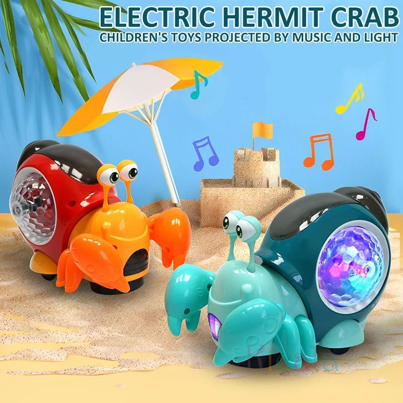Crawling Crab Baby Toys With Music Light Up Interactive Musical Toys