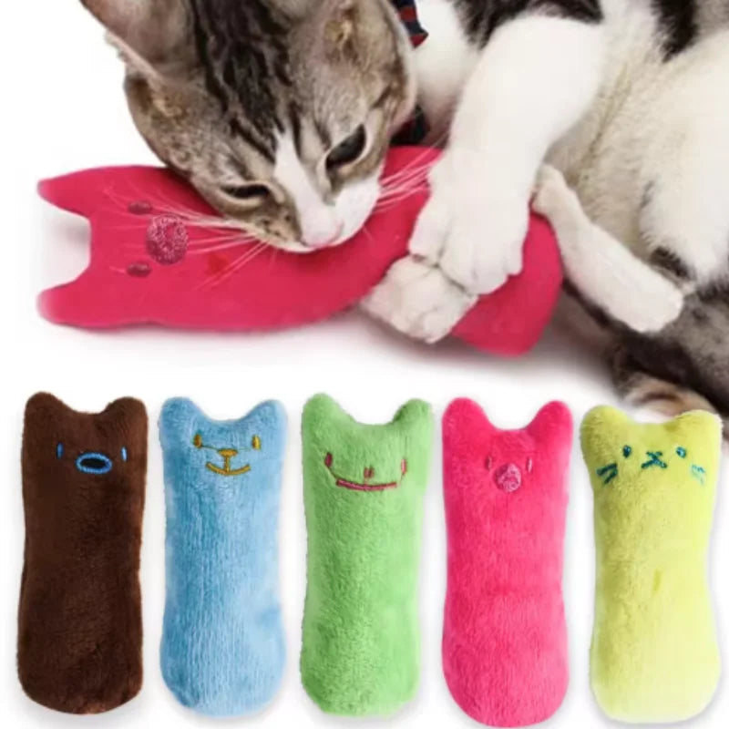 Teeth Grinding Catnip Toys Funny Interactive Plush Cat Toy Pet Kitten