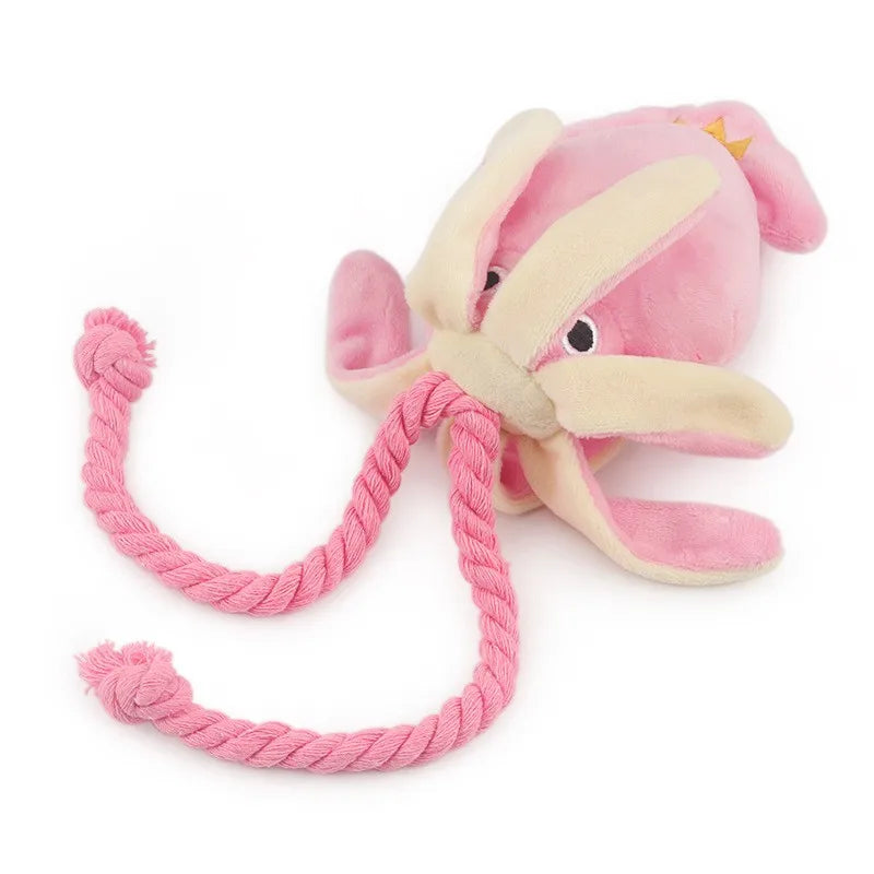 Supet Pet Octopus Plush Rope Toy Is Bite-resistant, Fun and