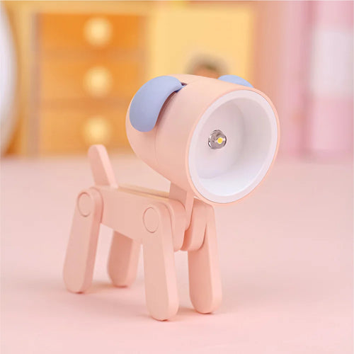 LED Night Light Mini Folding Desk Lamp Cute Pet Lights Dog Deer