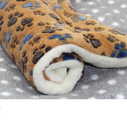 Thicken Flannel Mat Pet Cat Beds Mats Dog Bed Sleeping Mat Soft Warm
