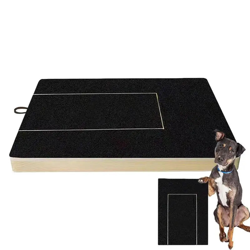 Dog Nail Scratch Board Nail Trim Pad Pull-Out Wooden Pet Scratching