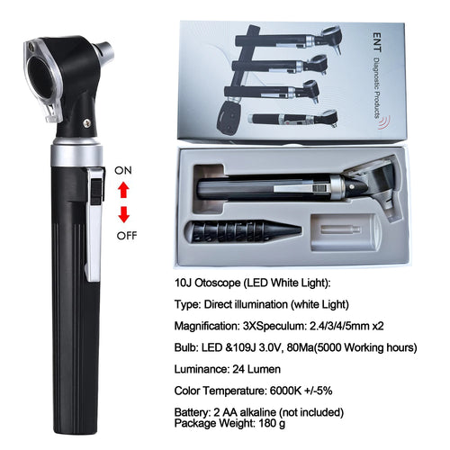 Professional Otoscope - Ear Scope with Light, Ear Infection Detector,