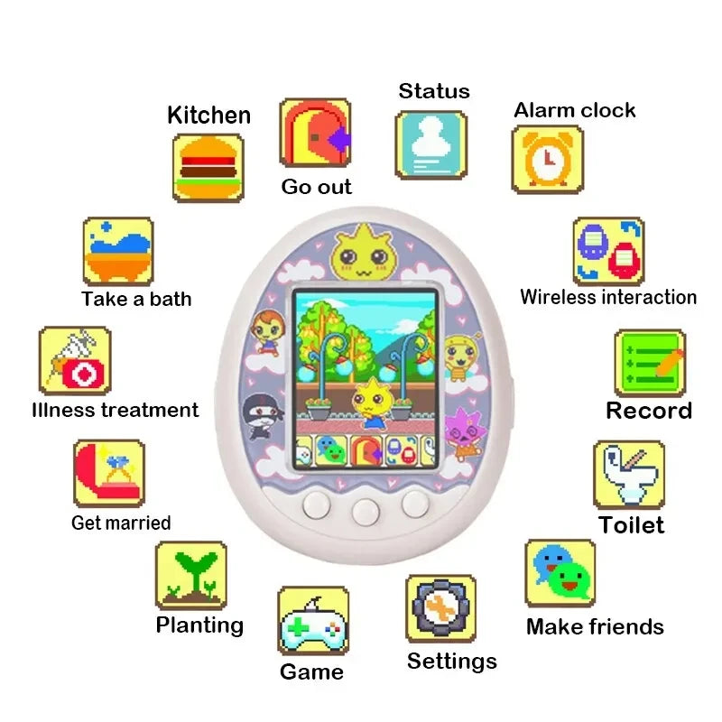 Tamagotchi Electronic Virtual Pet With Color Screen Game Pocket
