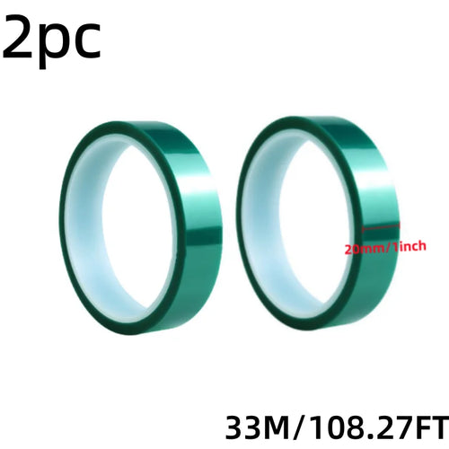 33M/Roll Green PET Film Tape High Temperature Heat Resistant PCB