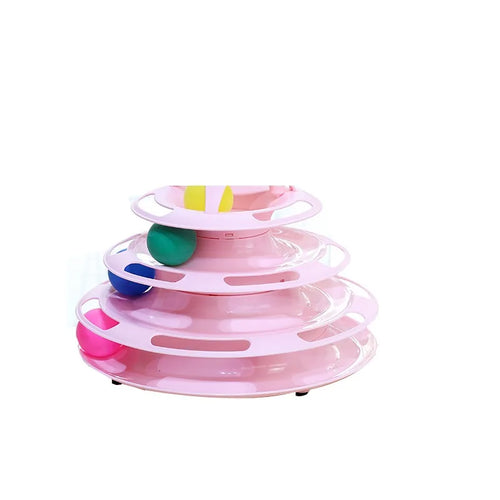 Pet cat toy Three-layer ball cat Turntable Cat interactive educational