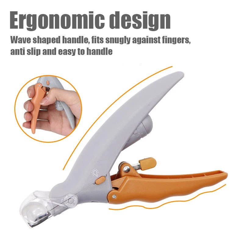 1PC Pet Nail Clipper with LED Light Dog Cat Special Nail Clipper