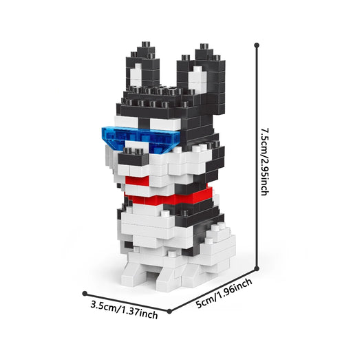 KNEW BUILT Dog Model Mini Building Block Toys Set for Kid Boy Girls