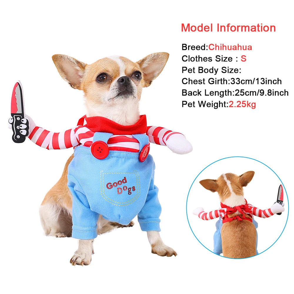 Cute Funny Dog Clothes Halloween Pet Costume For Small Big Dogs Cats