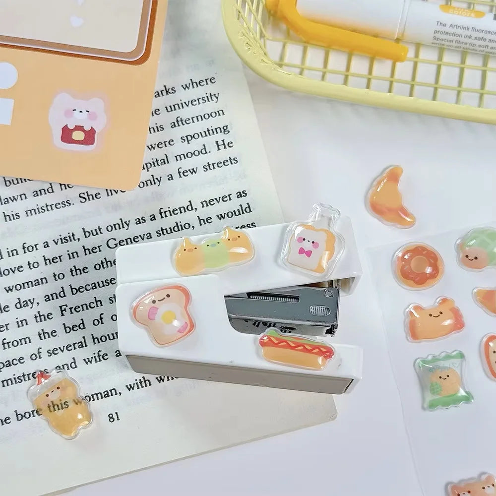 Funny Sweet Furit Ice Cream Pets Drop 3D Relief Sticker Scrapbooking